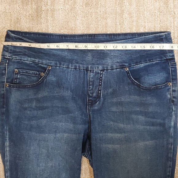 EUC Counterparts Denim skinny ankle jeans, size 14, faded/washed denim blue - Picture 4 of 7